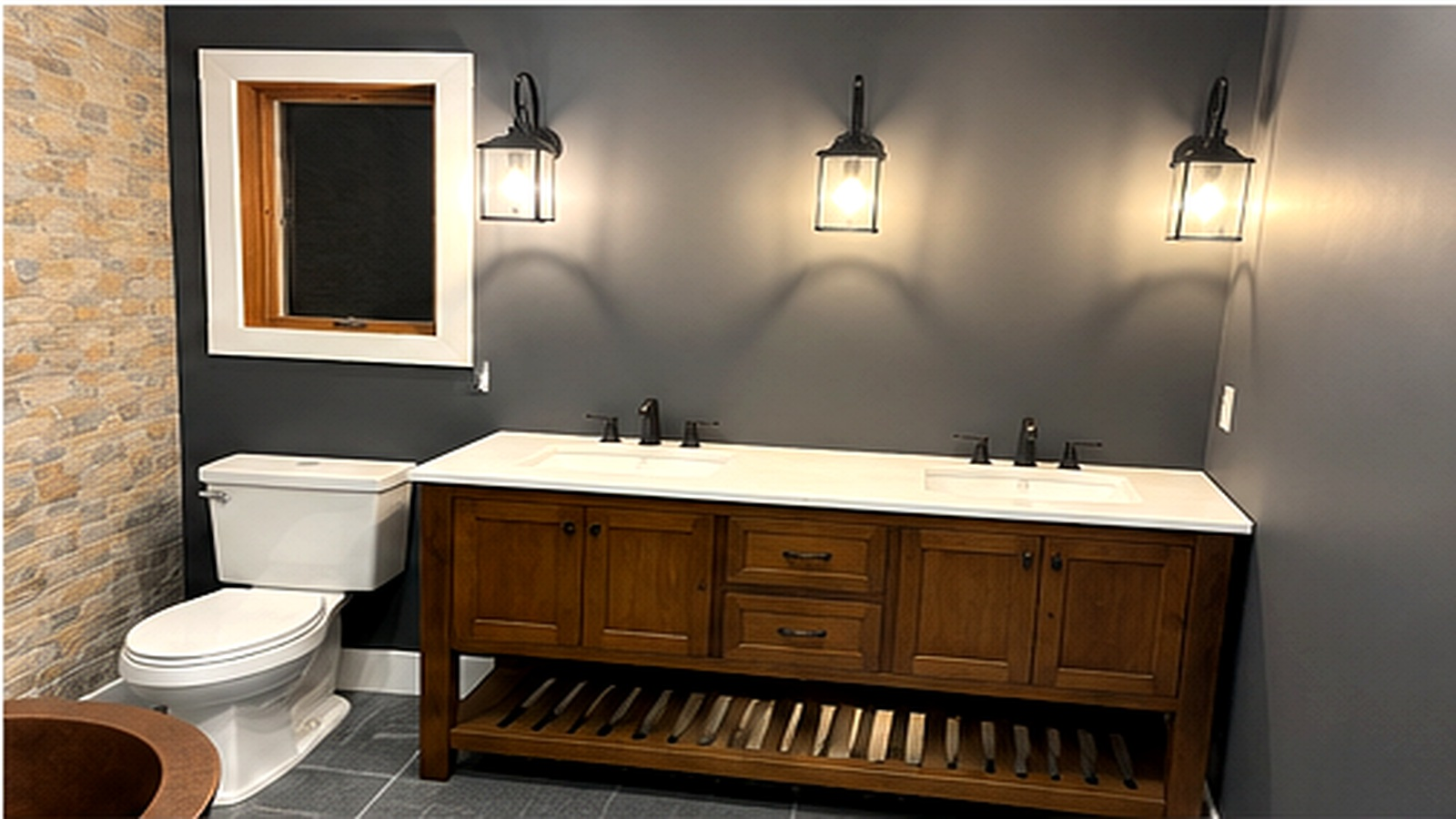 Finished bathroom vanity project